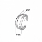 Load image into Gallery viewer, DOUBLE TEXTURE ΑΣΗΜΕΝΙΟ ΔΑΧΤΥΛΙΔΙ BESCR0036