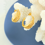 Load image into Gallery viewer, GOLD BRAID ΣΚΟΥΛΑΡΙΚΙΑ ΟΡΕΙΧΑΛΚΟΥ BESCE0041