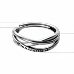 Load image into Gallery viewer, LETTER ΑΣΗΜΕΝΙΟ ΔΑΧΤΥΛΙΔΙ BESCR0016