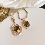 Load image into Gallery viewer, OLIVE ΣΚΟΥΛΑΡΙΚΙΑ ΟΡΕΙΧΑΛΚΟΥ ΜΕ ΚΡΥΣΤΑΛΛΑ BESCE0102