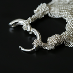 Load image into Gallery viewer, SILVER SEAWEED ΑΣΗΜΕΝΙΑ ΣΚΟΥΛΑΡΙΚΙΑ BESCE0033