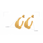 Load image into Gallery viewer, GOLD BRAID ΣΚΟΥΛΑΡΙΚΙΑ ΟΡΕΙΧΑΛΚΟΥ BESCE0041