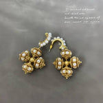 Load image into Gallery viewer, PEARL CROSS ΣΚΟΥΛΑΡΙΚΙΑ ΟΡΕΙΧΑΛΚΟΥ BESCE0207