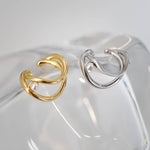 Load image into Gallery viewer, EAR CUFF PEARL ΣΚΟΥΛΑΡΙΚΙ ΟΡΕΙΧΑΛΚΟΥ BESCE0221