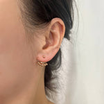 Load image into Gallery viewer, PINK STUD ΑΣΗΜΕΝΙΑ ΣΚΟΥΛΑΡΙΚΙΑ BESCE0233