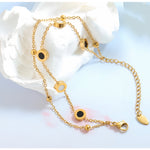 Load image into Gallery viewer, BLACK WHITE ΑΤΣΑΛΙΝΟ ΒΡΑΧΙΟΛΙ ΧΕΡΙΟΥ BESCH0025