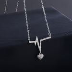 Load image into Gallery viewer, PULSE ΑΣΗΜΕΝΙΟ ΚΟΛΙΕ ΚΑΡΔΙΑ BESCL0065