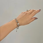 Load image into Gallery viewer, LOVE FOREVER ΑΣΗΜΕΝΙΟ ΒΡΑΧΙΟΛΙ ΧΕΡΙΟΥ BESCH0063