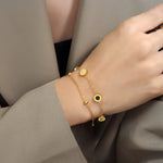 Load image into Gallery viewer, BLACK WHITE ΑΤΣΑΛΙΝΟ ΒΡΑΧΙΟΛΙ ΧΕΡΙΟΥ BESCH0025