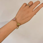 Load image into Gallery viewer, ΑΤΣΑΛΙΝΟ ΒΡΑΧΙΟΛΙ ΧΕΡΙΟΥ BESCH0294