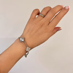 Load image into Gallery viewer, ΑΤΣΑΛΙΝΟ ΒΡΑΧΙΟΛΙ ΧΕΡΙΟΥ BESCH0304