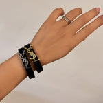 Load image into Gallery viewer, ΑΤΣΑΛΙΝΟ ΒΡΑΧΙΟΛΙ ΧΕΡΙΟΥ BESCH0311