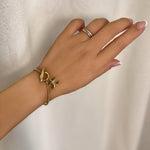 Load image into Gallery viewer, ΑΤΣΑΛΙΝΟ ΒΡΑΧΙΟΛΙ ΧΕΡΙΟΥ BESCH0330