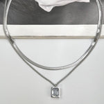 Load image into Gallery viewer, DOUBLE MIRROR ΑΤΣΑΛΙΝΟ ΔΙΠΛΟ ΚΟΛΙΕ BESCL0047