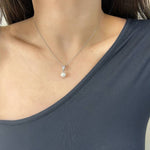 Load image into Gallery viewer, V ZIRCON ΑΣΗΜΕΝΙΟ ΚΟΛΙΕ BESCL0192