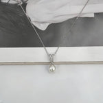 Load image into Gallery viewer, V ZIRCON ΑΣΗΜΕΝΙΟ ΚΟΛΙΕ BESCL0192