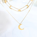 Load image into Gallery viewer, STAR MOON ΑΤΣΑΛΙΝΟ ΔΙΠΛΟ ΚΟΛΙΕ BESCL0100