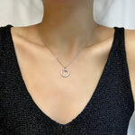 Load image into Gallery viewer, MOISSANNITE ΑΣΗΜΕΝΙΟ ΚΟΛΙΕ BESCL0130