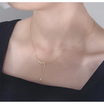 Load image into Gallery viewer, ZIRCONIUM LEAF ΑΣΗΜΕΝΙΟ ΚΟΛΙΕ BESCL0080