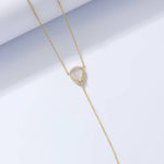 Load image into Gallery viewer, ZIRCONIUM TEAR ΑΣΗΜΕΝΙΟ ΚΟΛΙΕ BESCL0081