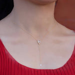 Load image into Gallery viewer, ZIRCONIUM TEAR ΑΣΗΜΕΝΙΟ ΚΟΛΙΕ BESCL0081