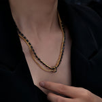 Load image into Gallery viewer, BLACK STONE ΚΟΛΙΕ ΟΡΕΙΧΑΛΚΟΥ BESCL0125