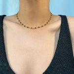 Load image into Gallery viewer, BLACK SPINEL ΚΟΛΙΕ ΟΡΕΙΧΑΛΚΟΥ BESCL0145