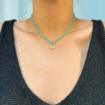 Load image into Gallery viewer, AMAZONITE ΑΤΣΑΛΙΝΟ ΚΟΛΙΕ BESCL0142